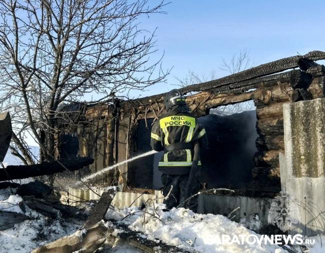 Женщина погибла на пожаре в Базарно-Карабулакском районе