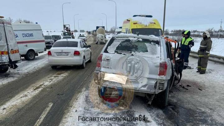 Женщина пострадала в ДТП в Гагаринском районе Саратова Женщина пострадала в ДТП в Гагаринском районе Саратова