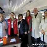 В пригородной электричке саратовцы бесплатно проверили здоровье