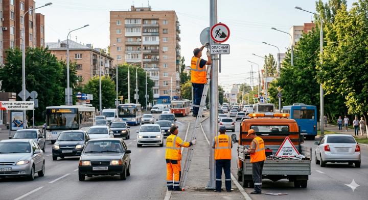 Новые знаки и переходы: в Саратове изменят схему движения транспорта на нескольких улицах Новые знаки и переходы: в Саратове изменят схему движения транспорта на нескольких улицах