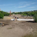 Строительство очистных сооружений в Глебучевом овраге в Саратове