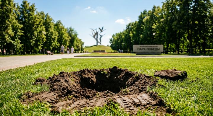Обобрали Парк Победы: у памятника Марии Лиманской в Саратове выкопали кусты роз и можжевельник Обобрали Парк Победы: у памятника Марии Лиманской в Саратове выкопали кусты роз и можжевельник