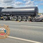 Под Балашовом молодой парень на «Весте» въехал под автоцистерну и погиб