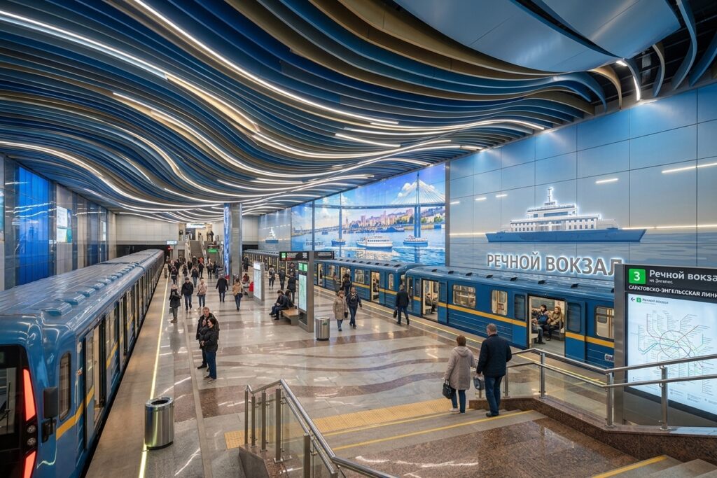 А если в Саратове появится метро? ИИ разработал собственную схему подземного транспорта