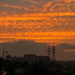 Невероятное небо было в Саратове на закате солнца