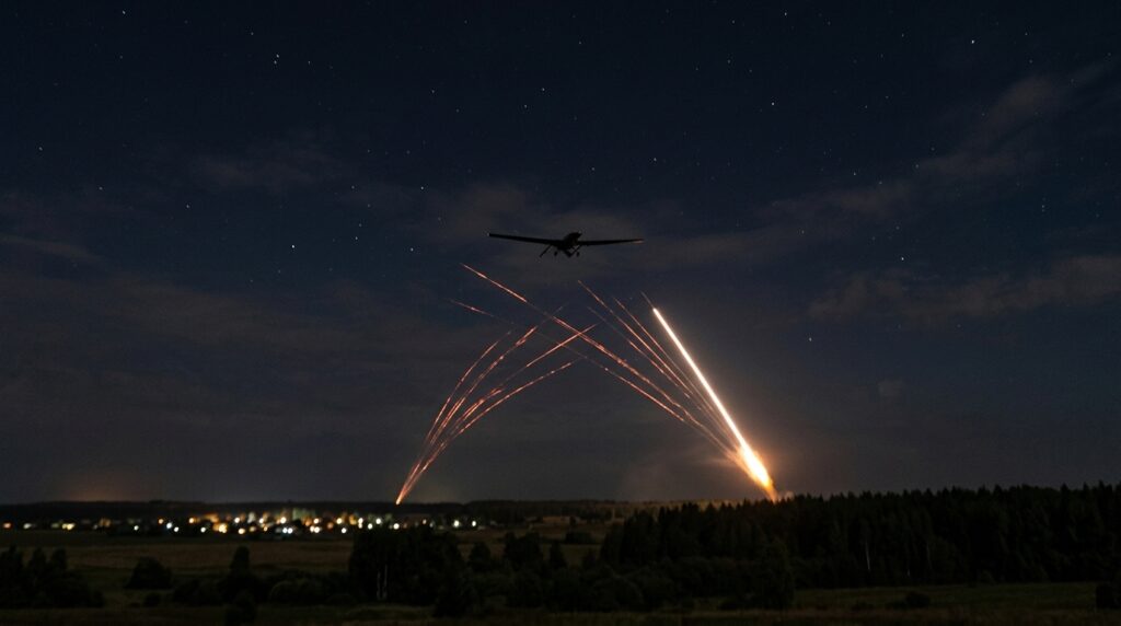 Минобороны сообщило об уничтожении 610 беспилотников над Россией за ночь